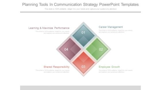 Planning Tools In Communication Strategy Powerpoint Templates