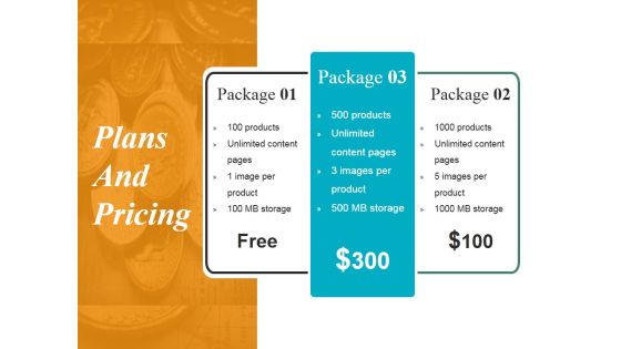 Plans And Pricing Ppt PowerPoint Presentation Infographics Portfolio
