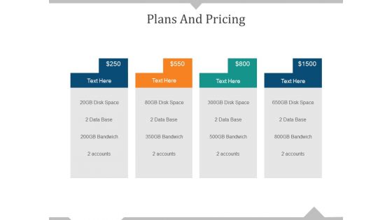 Plans And Pricing Ppt PowerPoint Presentation Professional Example