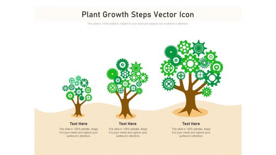 Plant Growth Steps Vector Icon Ppt PowerPoint Presentation Gallery Topics PDF