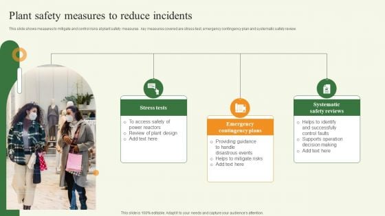 Plant Safety Measures To Reduce Incidents Graphics PDF