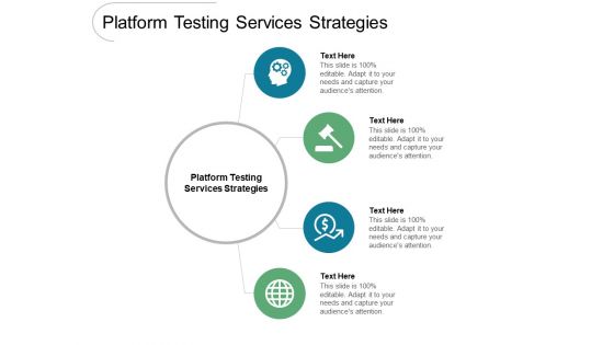 Platform Testing Services Strategies Ppt PowerPoint Presentation Professional Graphic Tips Cpb Pdf