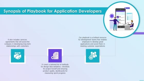 Playbook For Application Developers Synopsis Of Playbook For Application Developers Demonstration PDF