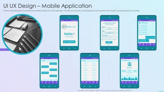 Playbook For Application Developers UI UX Design Mobile Application Information PDF