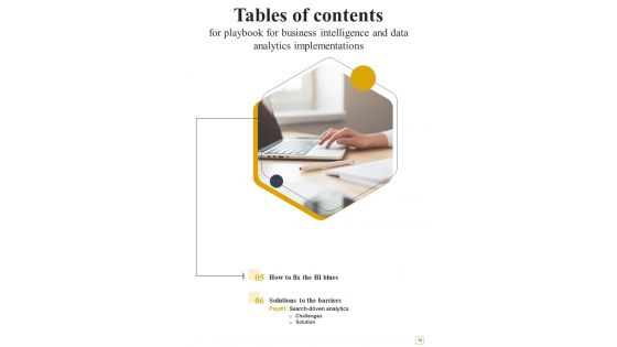 Playbook For Business Intelligence And Data Analytics Implementations Template