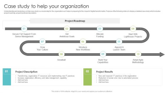 Playbook For Enterprise Transformation Administration Case Study To Help Your Organization Designs PDF