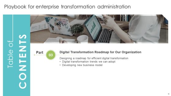 Playbook For Enterprise Transformation Administration Ppt PowerPoint Presentation Complete With Slides Slide18