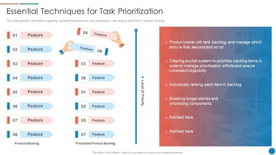Playbook For Lean Agile Project Administration Essential Techniques For Task Prioritization Inspiration PDF