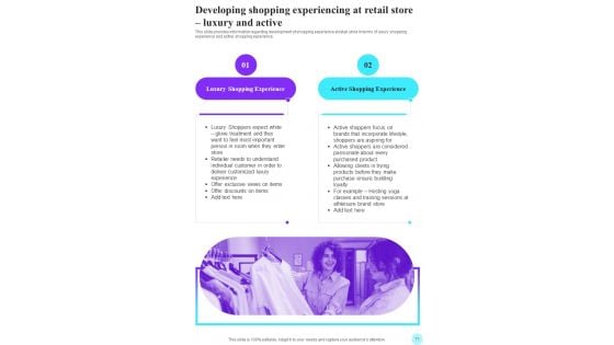 Playbook For Retail Experience Best Practices Template