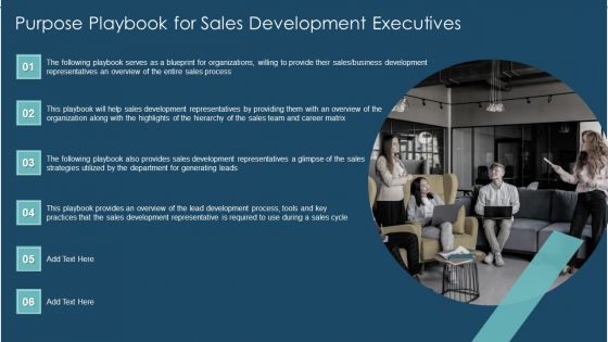 Playbook For Sales Development Executives Purpose Playbook For Sales Development Executives Download PDF