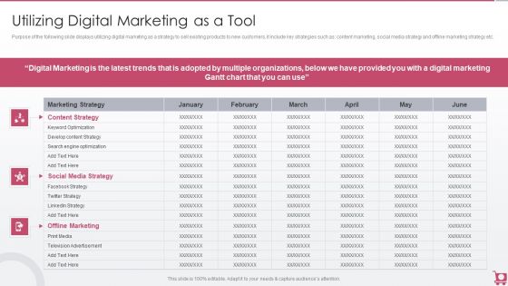 Playbook For Sales Growth Strategies Utilizing Digital Marketing As A Tool Elements PDF Playbook For Sales Growth Strategies Utilizing Digital Marketing As A Tool Elements PDF