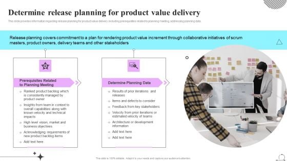 Playbook For Sprint Agile Determine Release Planning For Product Value Delivery Topics PDF