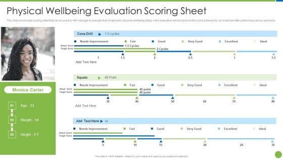 Playbook For Staff Wellbeing Physical Wellbeing Evaluation Scoring Sheet Formats PDF