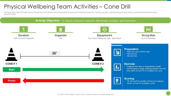 Playbook For Staff Wellbeing Physical Wellbeing Team Activities Cone Drill Rules PDF