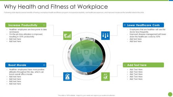 Playbook For Staff Wellbeing Why Health And Fitness At Workplace Clipart PDF