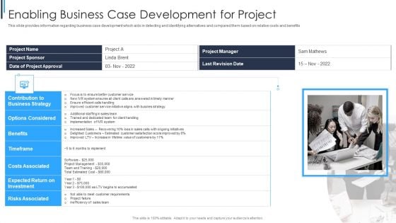 Playbook For Successful Project Management Enabling Business Case Development For Project Professional PDF