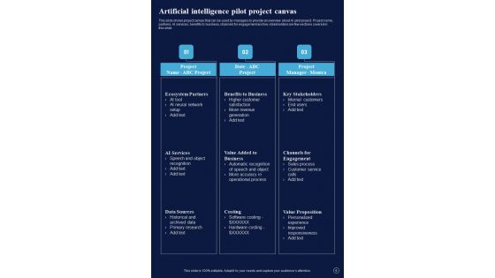 Playbook For Transforming Data With AI Template