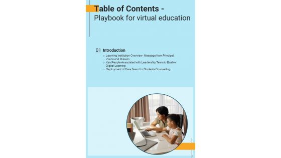 Playbook For Virtual Education Template
