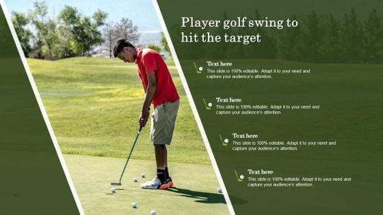 Player Golf Swing To Hit The Target Designs PDF