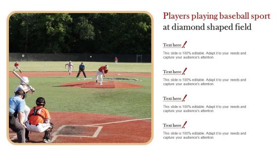 Players Playing Baseball Sport At Diamond Shaped Field Sample PDF