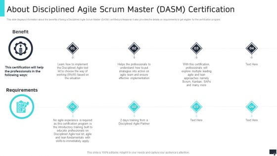 Pmi Agile Scrum Master Certification It About Disciplined Agile Scrum Master Dasm Certification Guidelines PDF