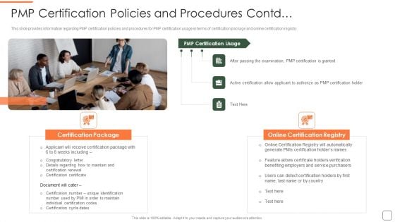 Pmp Certification Policies And Procedures Package Formats PDF