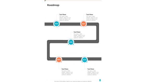 Podcast Funding Proposal Template Roadmap One Pager Sample Example Document