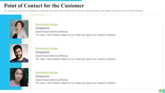 Point Of Contact For The Customer Ppt Gallery Layouts PDF