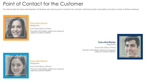 Point Of Contact For The Customer Ppt Summary Portfolio PDF