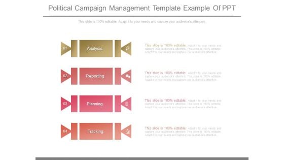 Political Campaign Management Template Example Of Ppt