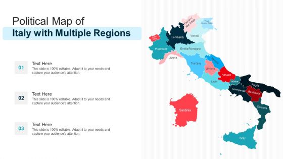 Political Map Of Italy With Multiple Regions Ppt PowerPoint Presentation Gallery Grid PDF Political Map Of Italy With Multiple Regions Ppt PowerPoint Presentation Gallery Grid PDF