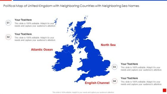 Political Map Of United Kingdom With Neighboring Countries With Neighboring Sea Names Summary PDF