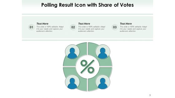 Poll Icon Lot Box Envelop Six Blocks Ppt PowerPoint Presentation Complete Deck