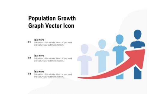 Population Growth Graph Vector Icon Ppt PowerPoint Presentation Professional Themes