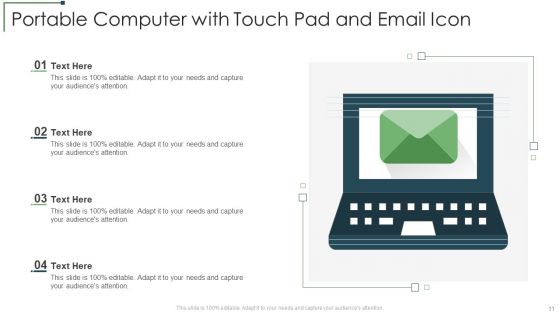 Portable Computer Icon Ppt PowerPoint Presentation Complete Deck With Slides