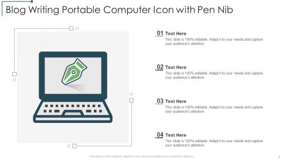 Portable Computer Icon Ppt PowerPoint Presentation Complete Deck With Slides