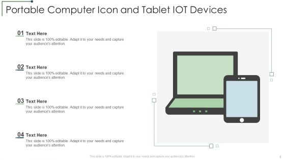 Portable Computer Icon Ppt PowerPoint Presentation Complete Deck With Slides