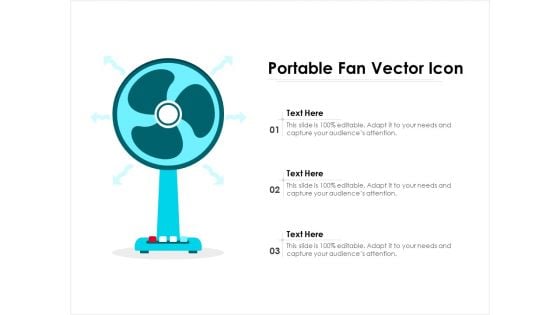 Portable Fan Vector Icon Ppt PowerPoint Presentation File Styles PDF