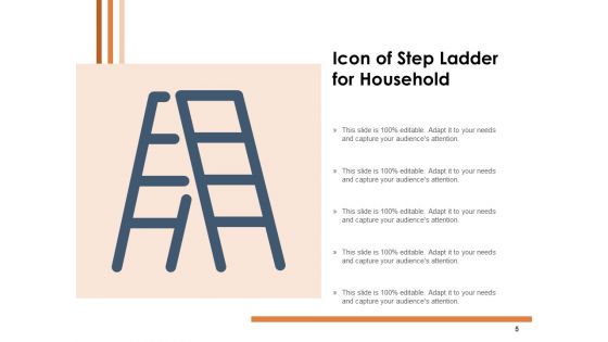 Portable Ladder Symbol Success Growth Ppt PowerPoint Presentation Complete Deck