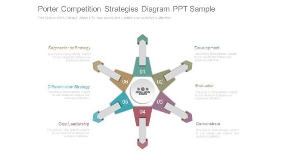 Porter Competition Strategies Diagram Ppt Sample