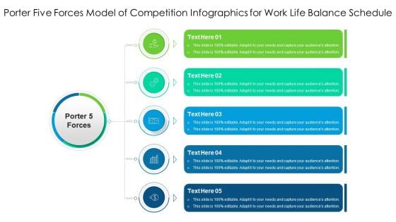 Porter Five Forces Model Of Competition Infographics For Work Life Balance Schedule Professional PDF