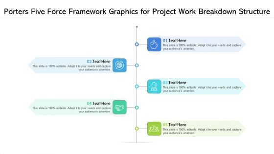 Porters Five Force Framework Graphics For Project Work Breakdown Structure Ppt PowerPoint Presentation Examples PDF