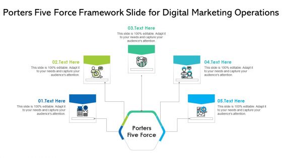 Porters Five Force Framework Slide For Digital Marketing Operations Ppt PowerPoint Presentation Show Examples PDF