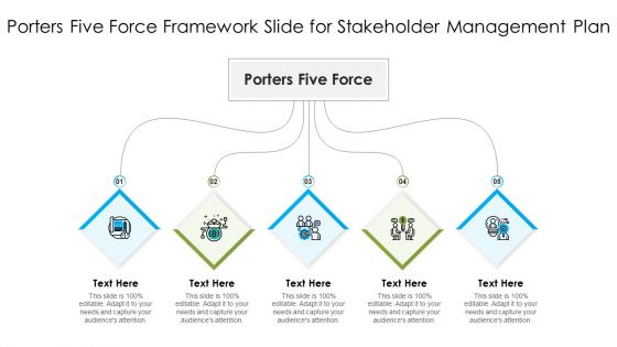 Porters Five Force Framework Slide For Stakeholder Management Plan Ppt PowerPoint Presentation Pictures Outfit PDF