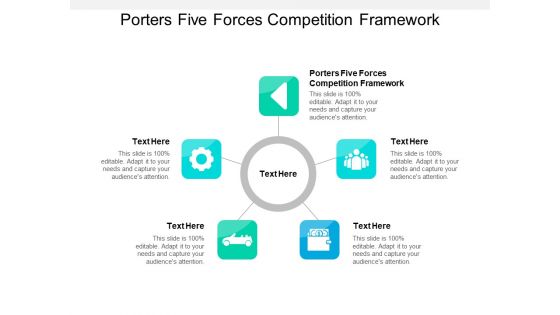 Porters Five Forces Competition Framework Ppt PowerPoint Presentation Ideas Deck Cpb
