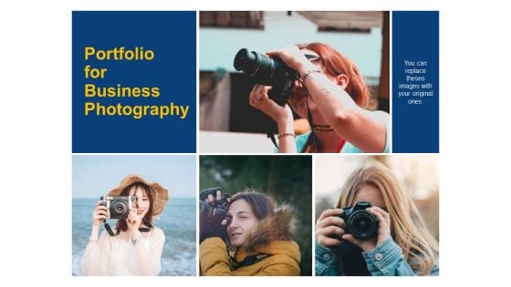 Portfolio For Business Photography Ppt PowerPoint Presentation Infographics Layout