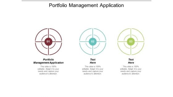 Portfolio Management Application Ppt PowerPoint Presentation Infographic Template Topics Cpb