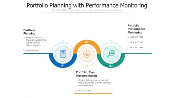 Portfolio Planning With Performance Monitoring Ppt PowerPoint Presentation Ideas Examples PDF