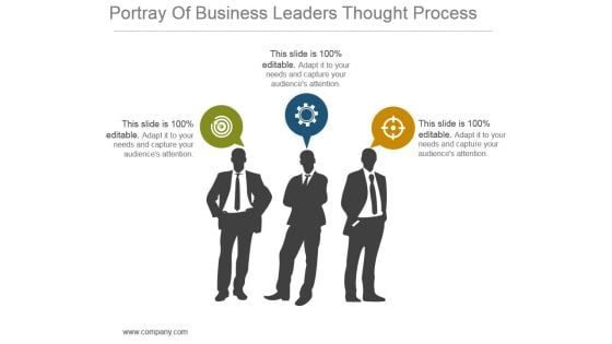 Portray Of Business Leaders Thought Process Powerpoint Slide