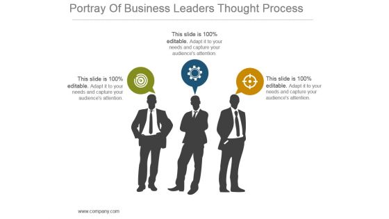 Portray Of Business Leaders Thought Process Powerpoint Slide